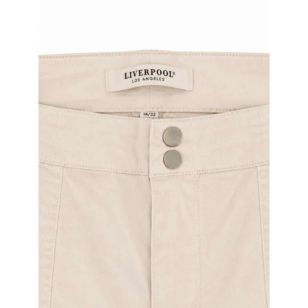 Liverpool Tan Cargo 3/4 Pants Sz 14/32 Womens Utility Gorpcore Outdoors Staple - Picture 3 of 4